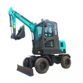 Best price mini digging 4t wheel excavator for sale